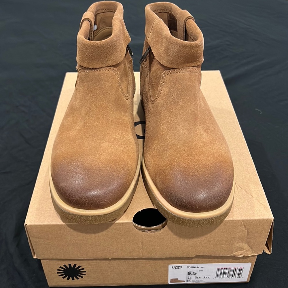 Ugg- josefene cuff boot/ chestnut color! Size 5 1/2 NEW!